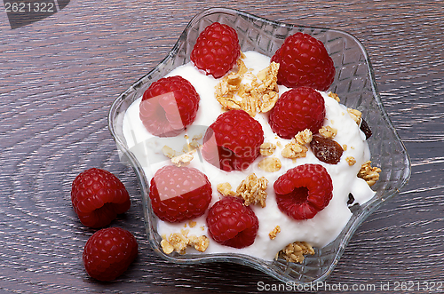 Image of Raspberries Dessert