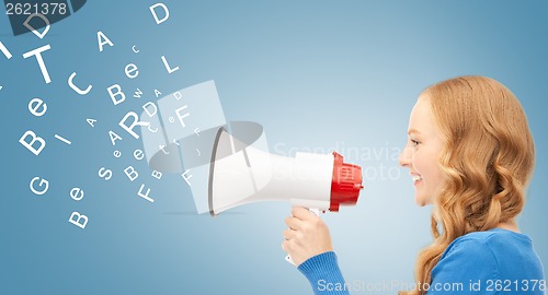 Image of woman with megaphone