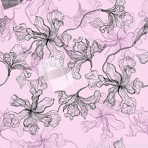 Image of Seamless floral pattern.