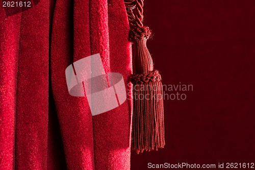 Image of Red theatre curtain