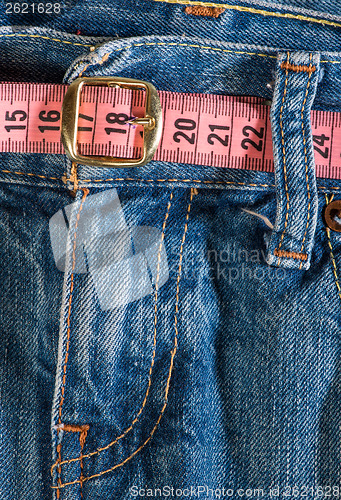 Image of Jeans and centimeter