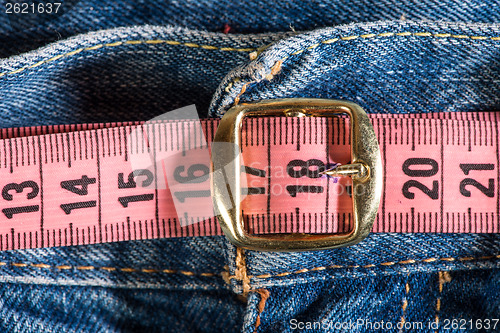 Image of Jeans and centimeter