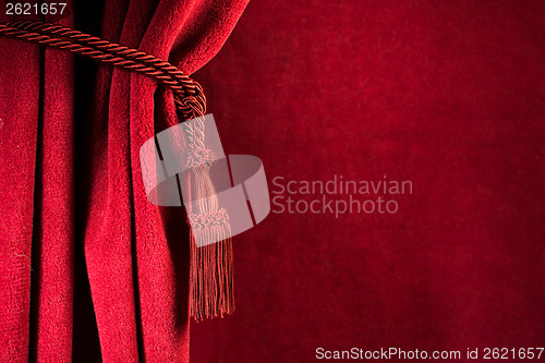 Image of Red theatre curtain