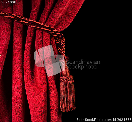 Image of Red theatre curtain