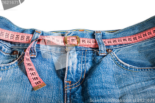 Image of Jeans and centimeter