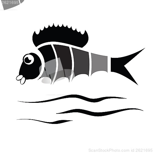 Image of silhouette of fish