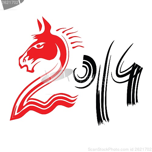 Image of red horse 