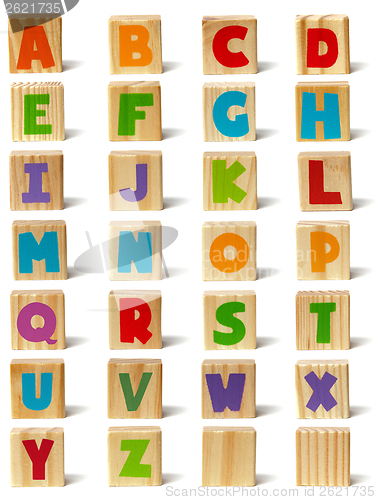 Image of Wooden blocks font