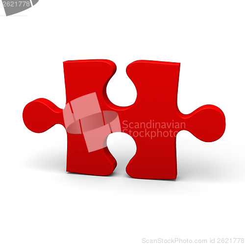 Image of Red puzzle piece