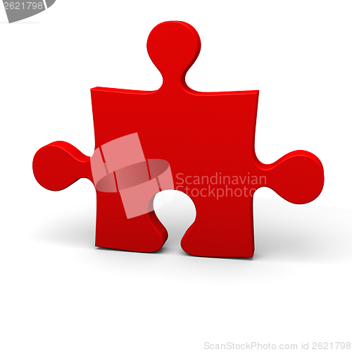 Image of Red puzzle piece