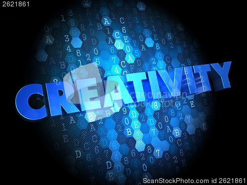 Image of Creativity on Digital Background.