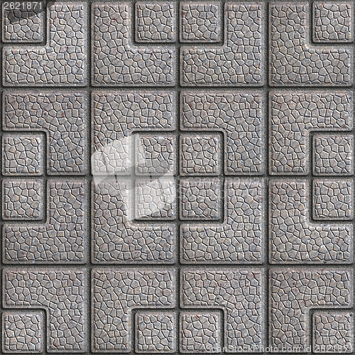 Image of Grainy Paving Slabs. Seamless Tileable Texture.