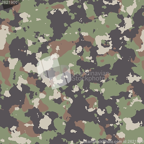 Image of Woodland Camouflage. Seamless Tileable Texture.