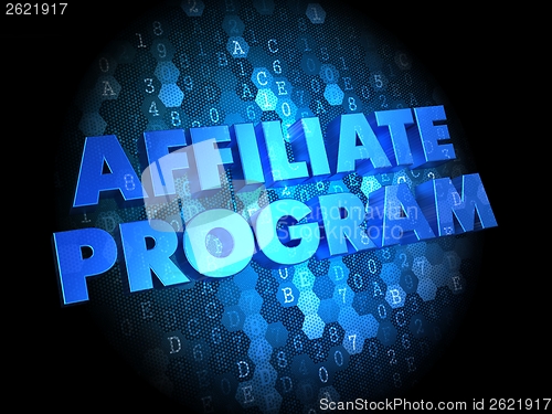 Image of Affiliate Program on Digital Background.