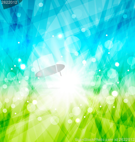 Image of Modern abstract background with sun rays