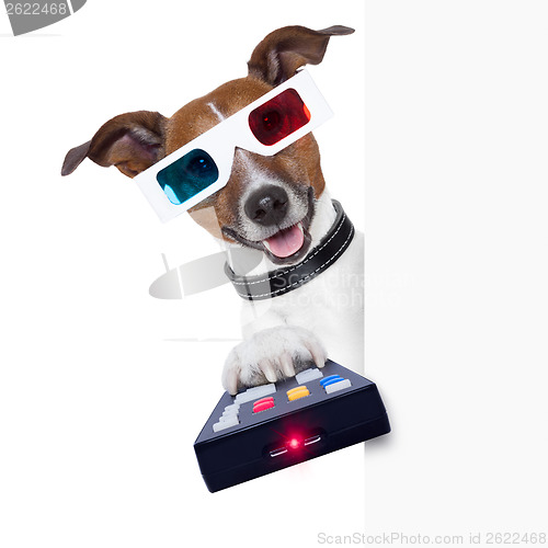 Image of 3d glasses movie dog