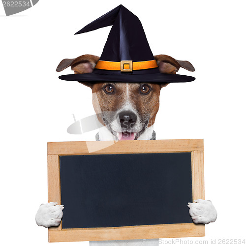 Image of halloween placeholder banner dog