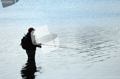 Image of Fisherman silhouette