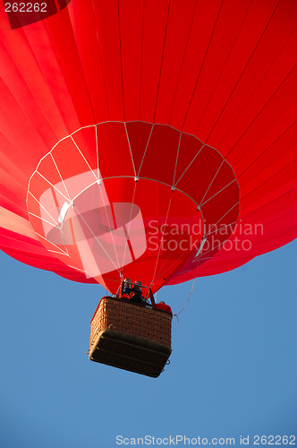 Image of Red hot air balloon