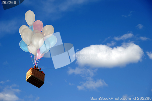 Image of Balloons and basket
