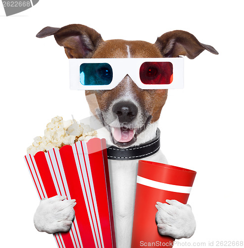 Image of 3d glasses movie popcorn dog