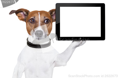 Image of tablet pc dog