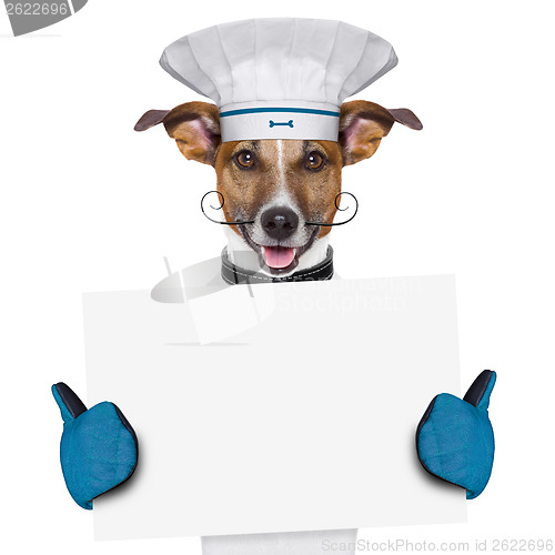 Image of dog cook chef banner