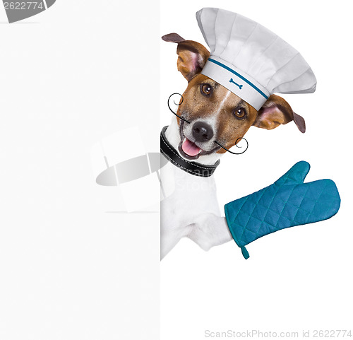 Image of dog cook chef banner