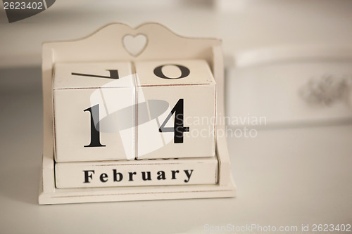 Image of February 14 vintage calendar