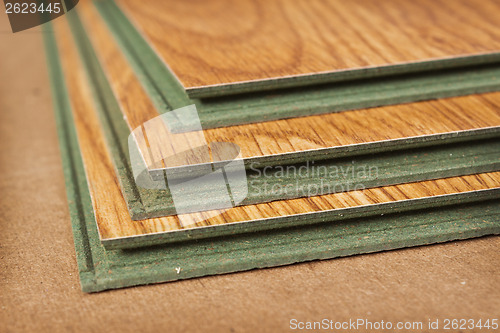 Image of Pack of laminate panels, stylized natural wood