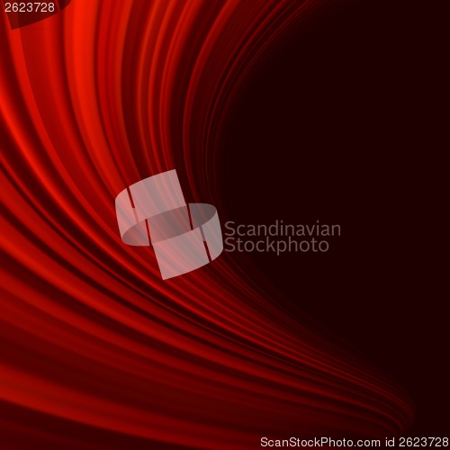 Image of Red smooth twist light lines. EPS 10