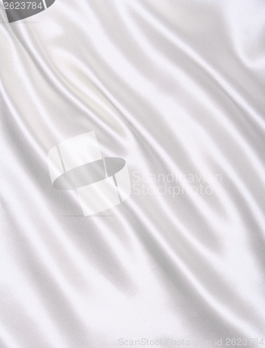 Image of Smooth elegant white silk as wedding background 