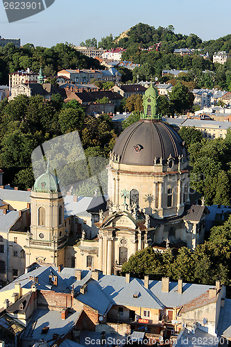 Image of The Dominican church and monastery in Lviv