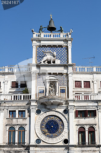 Image of Clock tower building, Venice.