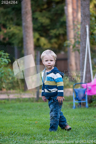 Image of Cute baby in park