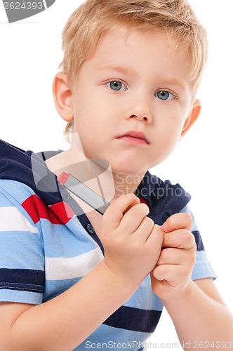 Image of Boy with marker