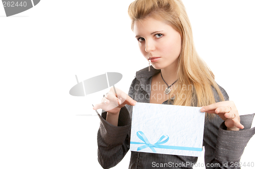 Image of Girl with envelope