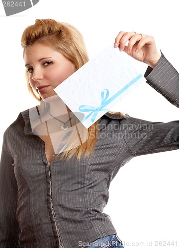 Image of Girl with envelope