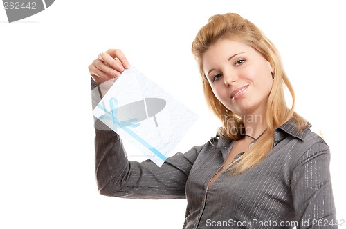 Image of Girl with envelope