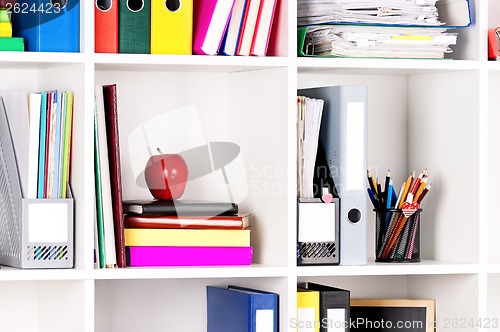 Image of Folders on shelves