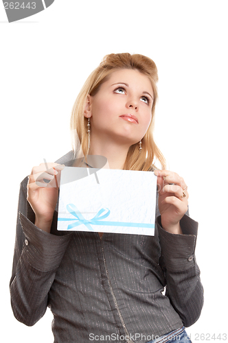 Image of Girl with envelope