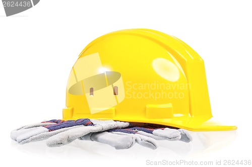 Image of Yellow hard hat