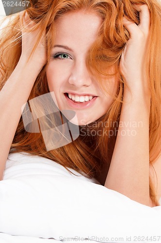 Image of Girl on bed