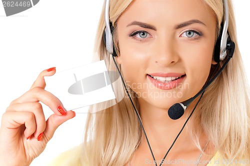 Image of Woman with headset