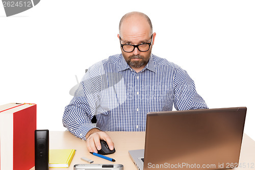 Image of bearded man office