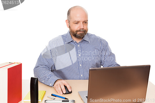 Image of bearded man office