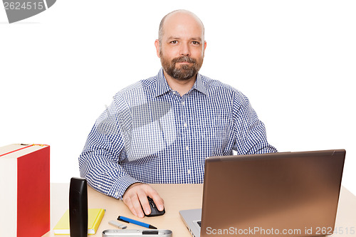 Image of bearded man office