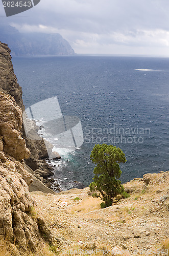 Image of mountains and sea