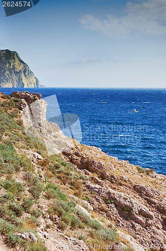 Image of mountains and sea