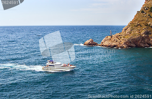 Image of White  yacht